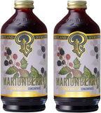 Portland Syrups Marionberry Syrup - Craft Pacific Northwest Fusion for Cocktails, Desserts, Soda, and More - 12 oz with 24 Servings (Pack of 2)