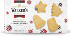 Walker’s Assorted Shortbread Cookies in Festive Shapes - Includes Christmas Tree, Bell, Star and Santa Claus Shaped Christmas Cookies