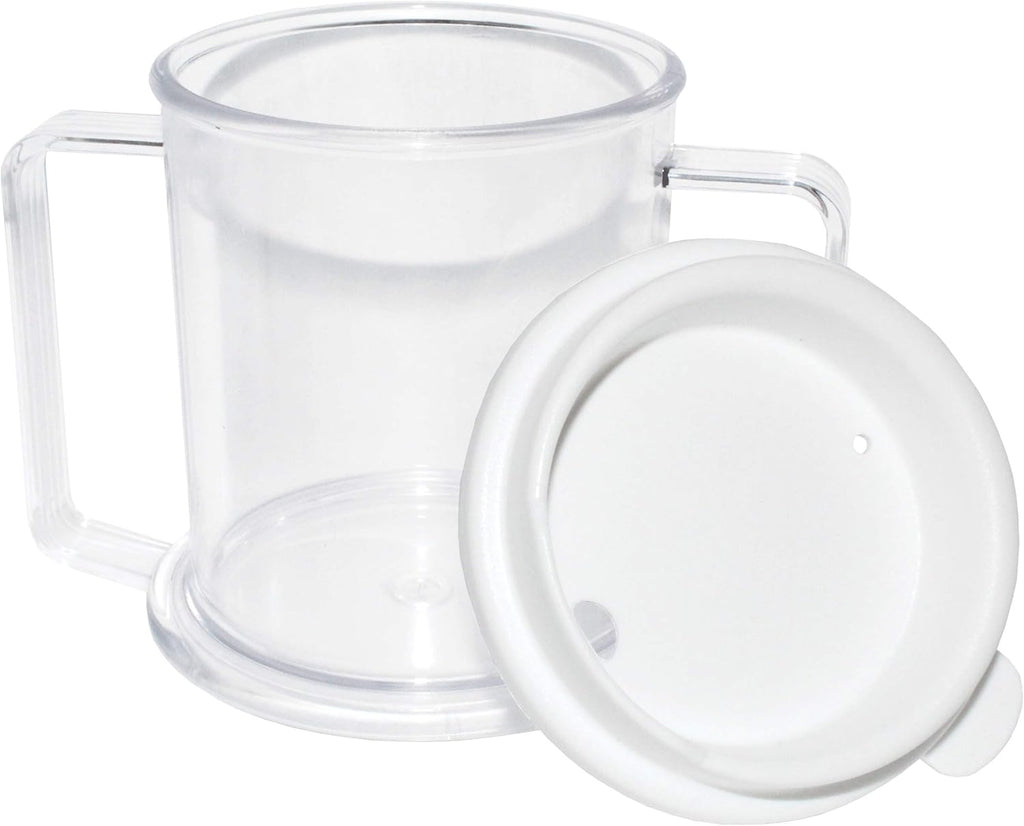 Rehabilitation Advantage Clear Tumbler Cup With Two Handles