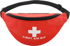 Faylapa Empty First Aid Bag Fanny Pack, Travel Pouch Bag 11.02x5.51x3.54 inch Waist Bag for Travel, Home, Office, Vehicle, Camping, Outdoor (Bag Only)
