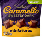 CADBURY CARAMELLO SWEETLY DARK Miniatures Semi-Sweet Dark Chocolate Caramel Candy Share Pack, 7.2 oz