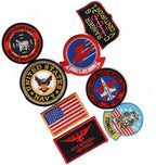 Pete Mitchell Navy Fighter Iron On Sew on Patch Set (8 PC Set)