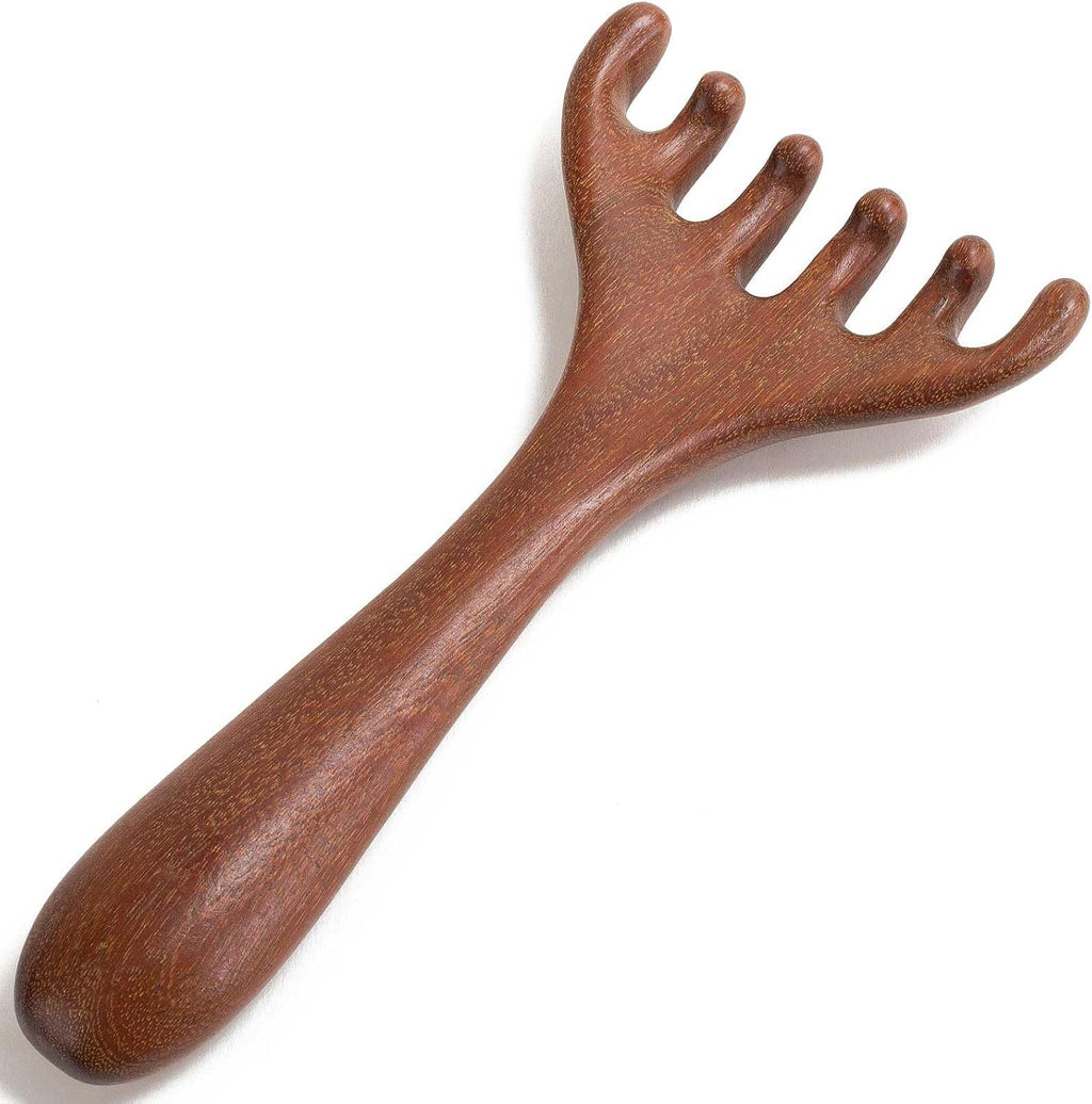 Wooden Scalp Massager, Foot Massage Tool, Scalp Massager Hair Growth - Sandalwood