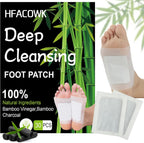 30 PCS Foot Pads, Deep Cleansing Foot Patches with Bamboo Vinegar & Ginger Powder, Natural Ingredients for Stress Relief, Improve Sleep Quality & Relaxation, Comfortable & Easy to Use