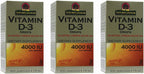 Nature's Answer Vitamin D-3 Drops 4000 LU, 0.5-Ounce, 3 count