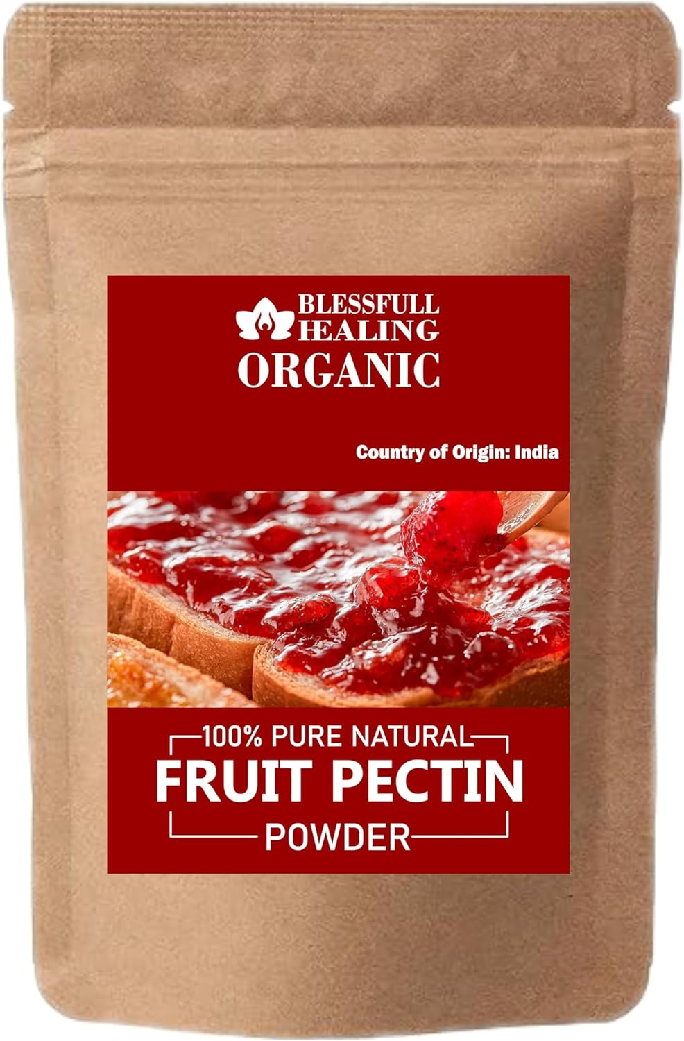 Blessfull Healing Organic Fruit Pectin Powder 100% Pure Natural 100 Gram / 3.52 oz