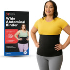 Abdominal Binder Post Surgery Tummy Tuck | Postpartum Belly Band Wrap | Post C Section Belly Binder | Stomach Compression Hernia Belt For Men or Women After Pregnancy Hysterectomy (XXL)