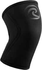 Rehband 5mm Knee Sleeves for Functional Training, Cross-Training & Powerlifting, Weightlifting Knee Support made of Neoprene, Unisex, Colour:Carbon/Black - 1 Piece, Size:X-Small