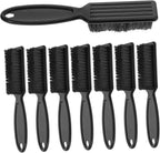WOONEKY 8pcs Hair Cutting and Beard Grooming Brush Ergonomic Neck Duster and Cleaning Tool for Men for Barbers and Home Use Comfortable Grip for Hair Trimmer and Facial Care
