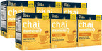 Tea India Chai Moments Ginger Chai Tea Instant Latte Mix Flavorful Blend Of Premium Black Tea, Ginger & Natural Ingredients Traditional Indian Caffeinated Tea Individually Wrapped 10 Sachets Pack of 6