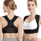 JMPOSE Posture Corrector for Back Support: Adjustable Shoulder Posture Brace for Men and Women (Black, Large/X-Large)