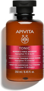 Apivita Tonic Women's Shampoo for Thinning Hair | Strengthens & Promotes Hair Growth with Hippophae Tonic Complex, Laurel & Propolis, Silicone-Free