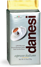 Danesi Caffe Italian Ground Coffee - Fine Ground Coffee and Medium Roast Espresso Coffee Grounds for Moka Pot, French Press, and Drip Brew - Gold (8.75 oz, 1 Pack)