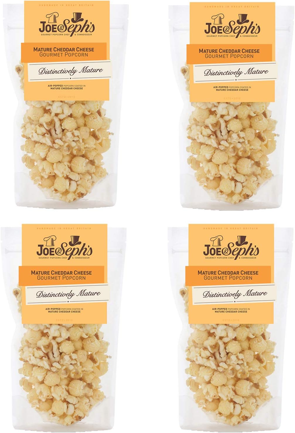 Joe and Sephs Cheddar Cheese Popcorn 90 g (Pack of 3)
