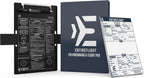 IFR Pilot Kneeboard Aviation Knee Board with Flight Notepad | Pilot Accessories For Student Essentials | Premium aluminum Kneeboard | Flight Simulator Accessories