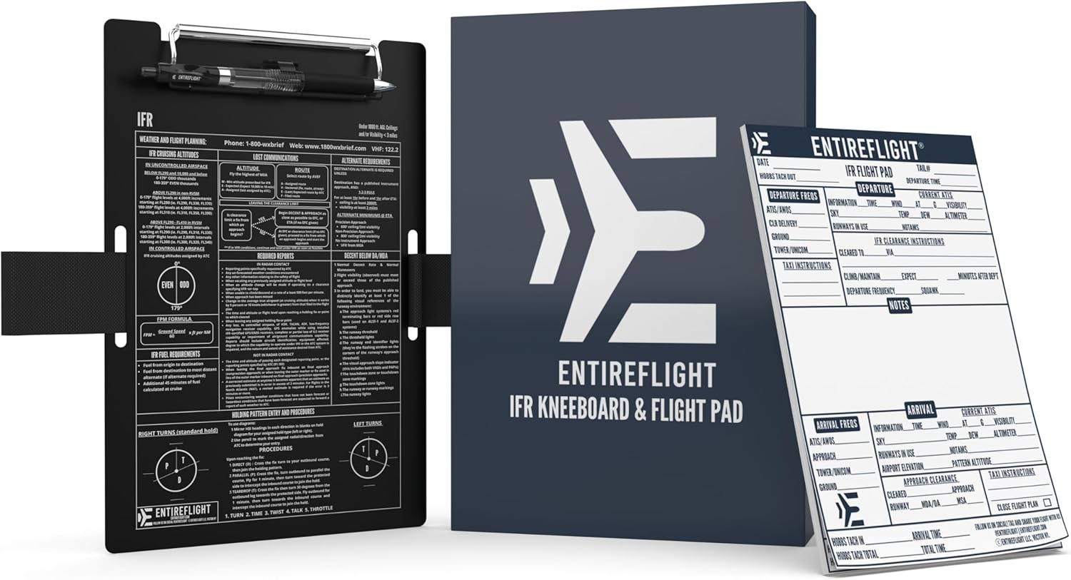 IFR Pilot Kneeboard Aviation Knee Board with Flight Notepad | Pilot Accessories For Student Essentials | Premium aluminum Kneeboard | Flight Simulator Accessories