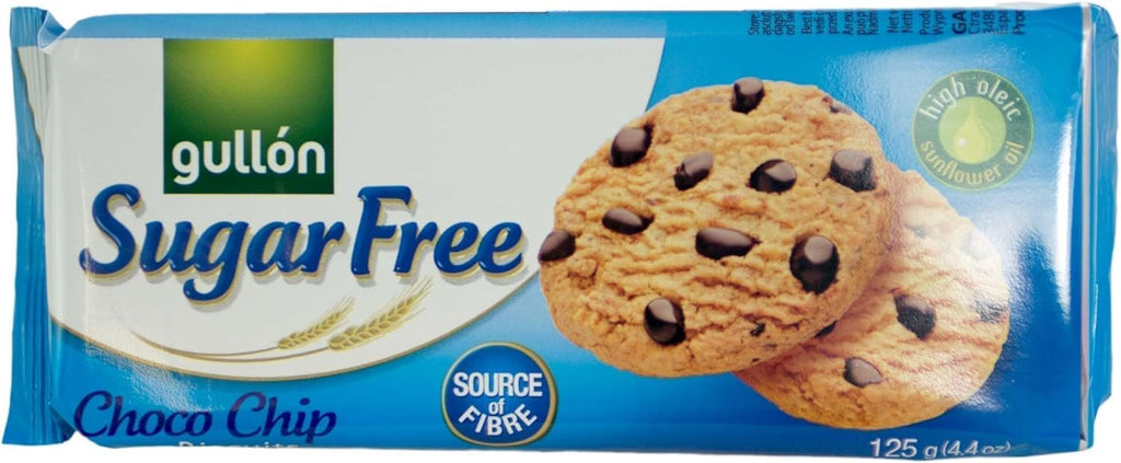 Gullòn | Sugar Free Choco Chip Biscuits | 4 x 125g | Pack of 4