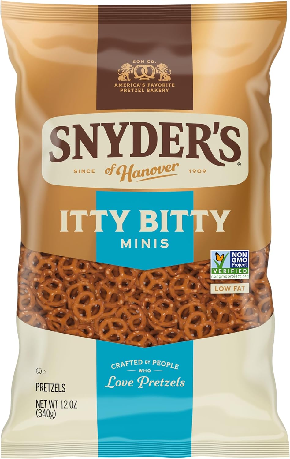 Snyder's of Hanover, Itty Bitty Minis Pretzels, 12 Oz Bag