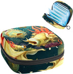 Sea Slug Sanitary Napkin Storage Bag, Tampons Collect Holder Purse, First Period Kit for Girls Women, Pad Bag for Period for School