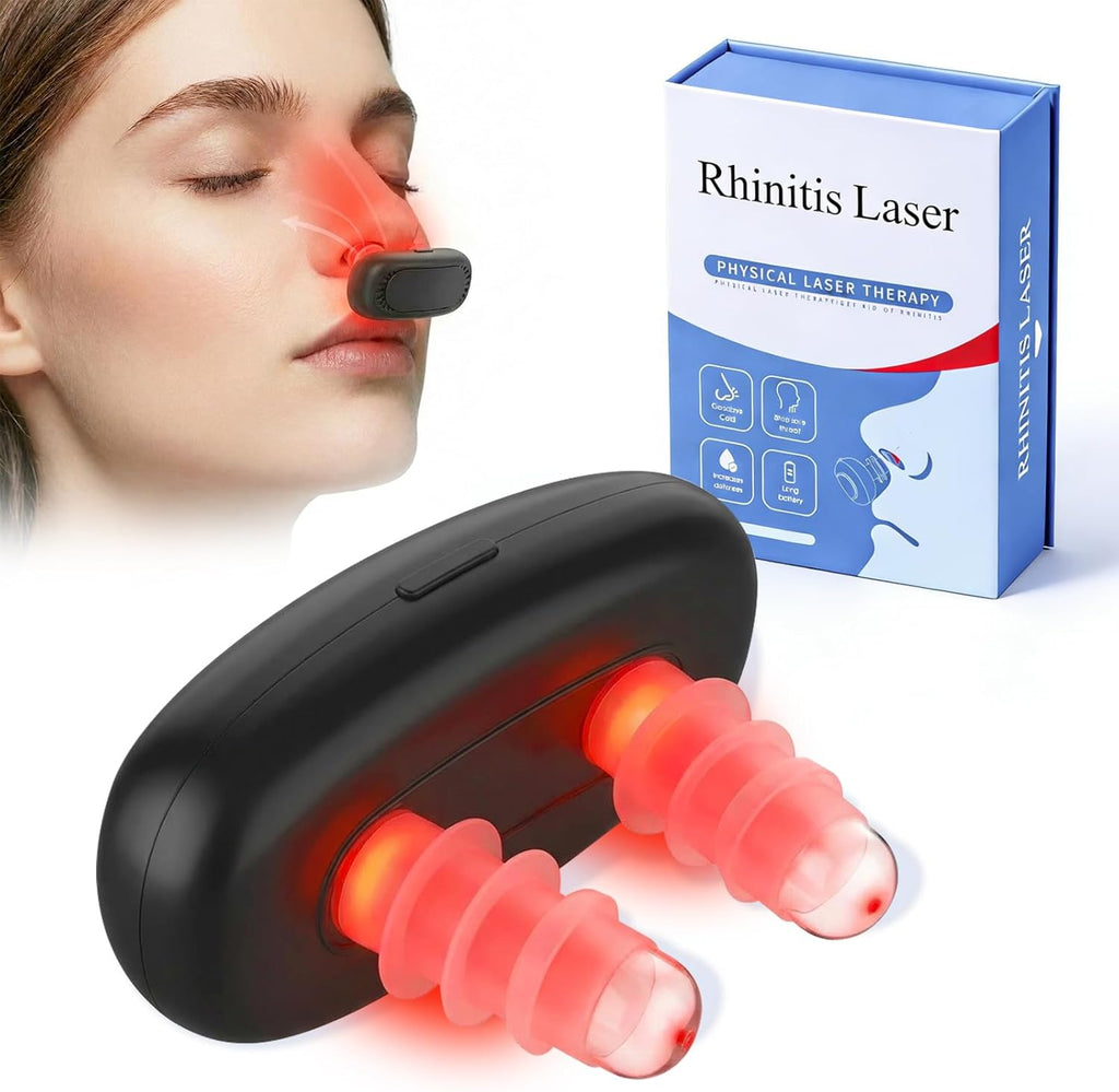 Red Light Nose Care Device, LED Nose Wellness Tool for Daily Nasal Comfort, USB Rechargeable Portable Design with 3 Light Modes & Auto Shut-Off, Lightweight, Black, 1PC