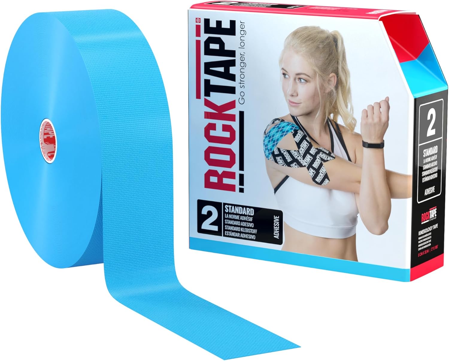 RockTape Uncut Bulk Kinesiology Tape, Continuous Roll (Packaging May Vary)