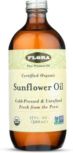 Flora - Sunflower Oil, Cold Pressed & Unrefined, 17 Fl Oz