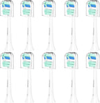 Replacement Toothbrush Heads for Philips Sonicare Replacement Heads,Electric Replacement Brush Head Compatible with Phillips Sonicare Electric Toothbrush,for Philips Sonic Care Brush,10 Pcs