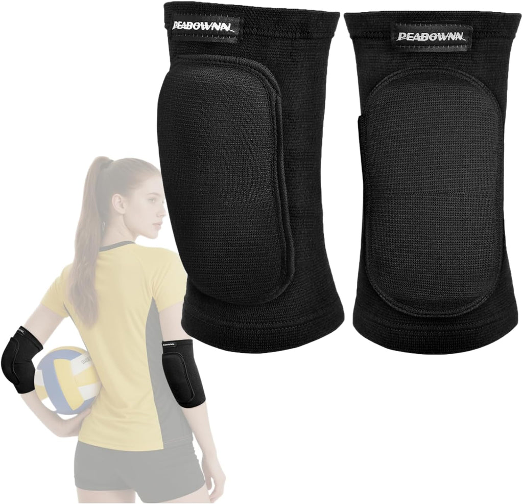Volleyball Elbow Pads Youth 2XS-XL - Kids Teens Elbow Protector with Thicken Sponge Breathable Padding