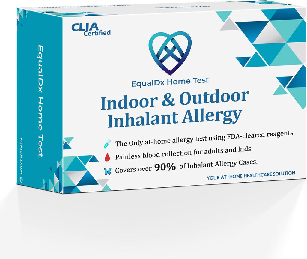 Inhalant Allergy Test - Clinical-Grade Accuracy | Painless Collection for Adults & Kids | Covers Over 90% Indoor and Outdoor Allergy Reactions Including Dust Mites, Mold, Pet Dander, Pollen