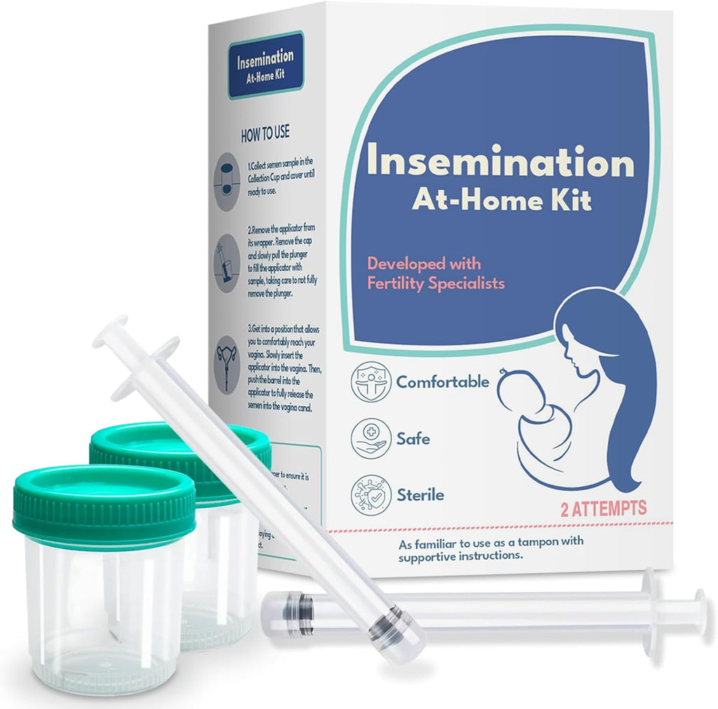 at-Home Insemination Kit | Sterile, Comfort-Optimized Artificial Insemination Kit for Women’s Pregnancy and Fertility Goals