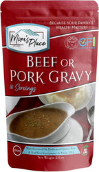 Mom's Place Gluten-Free & Vegan Beef or Pork Gravy Mix, Soy Free & Dairy Free, Corn Free, 2.0 oz