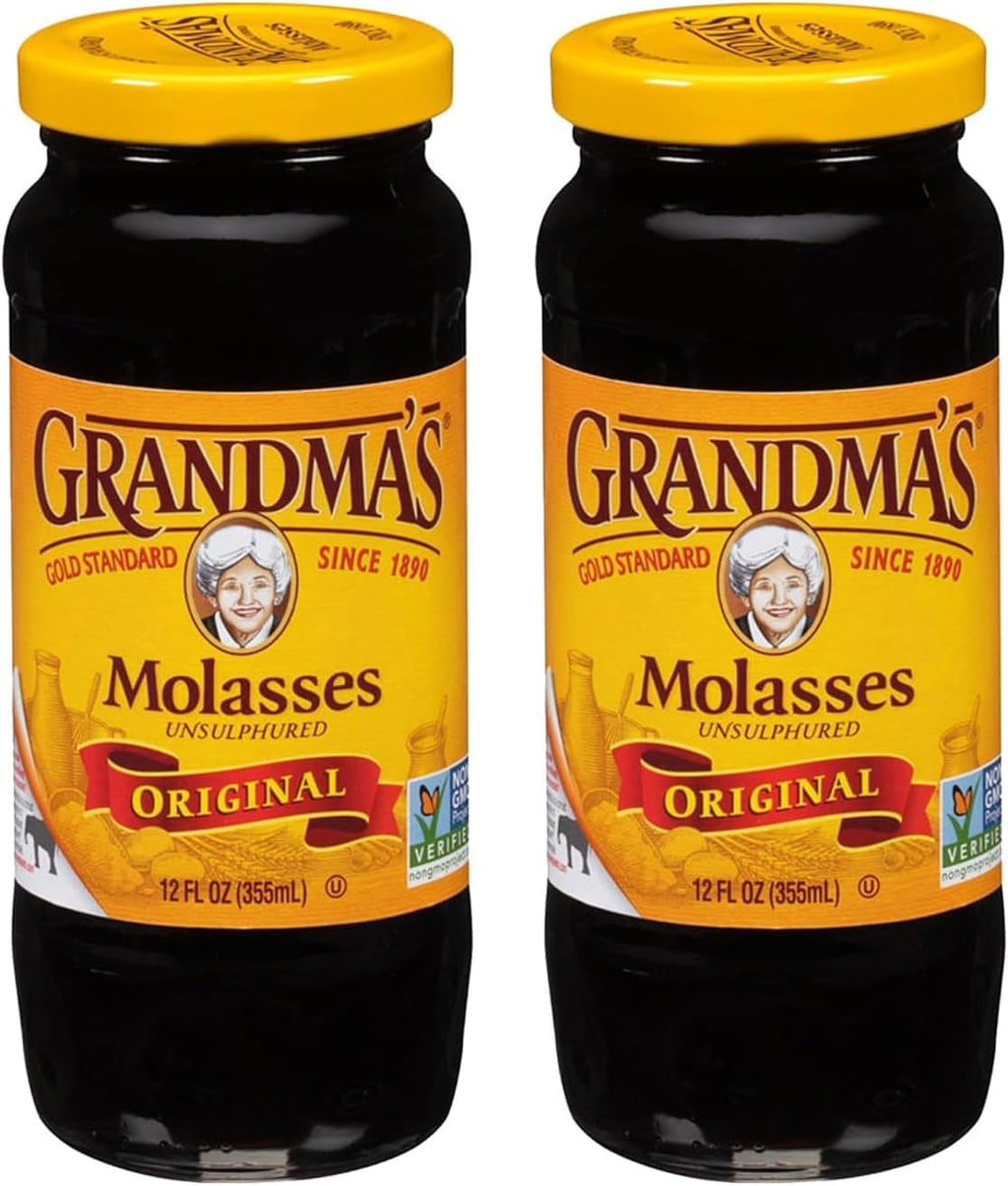 Grandma's Original Unsulphured Molasses, 12 Ounce pack of 2