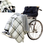 ROBOTA Wheelchair Warmer Cover Blanket, Scarf Blanket for Adults Flannel Lining Wheelchair Poncho Knee Blanket Leg Blanket Portable Warm Blanket Cape Poncho for Wheelchair Users, 80x130cm, XX999