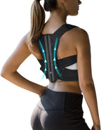 VANRORA Posture Corrector for Women and Men, Back Brace Fully Adjustable & Comfy, Support Straightener for Spine, Back, Neck, Clavicle and Shoulder, Improves Posture and Pain Relief S/M