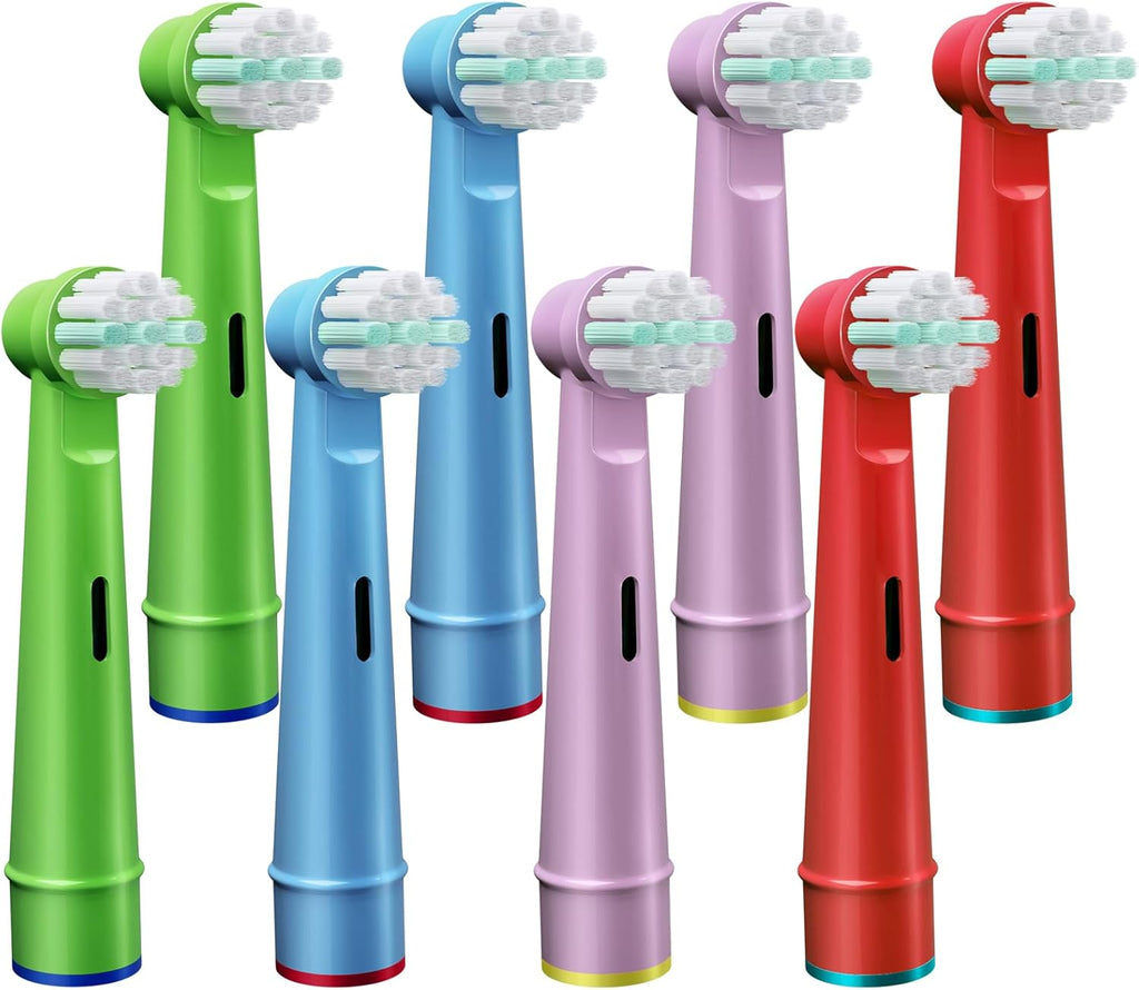 8 Pcs Electric Kid Toothbrush Replacement Heads Compatible with Braun Oral B