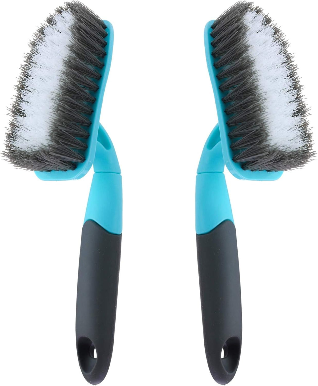 2-Pack Scrub Brush for Cleaning with Long Handle, Medium Firm Brush Bathroom Cleaning Supplies and Bathtub Cleaner and Shower Cleaning, Multi-Scene Use for Kitchen or Carpet