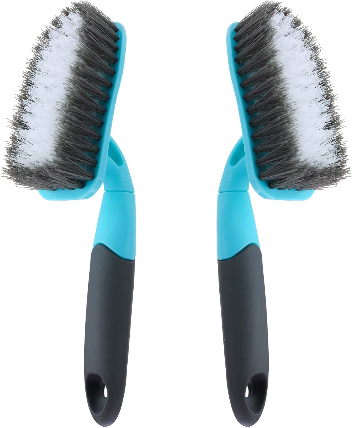 2-Pack Scrub Brush for Cleaning with Long Handle, Medium Firm Brush Bathroom Cleaning Supplies and Bathtub Cleaner and Shower Cleaning, Multi-Scene Use for Kitchen or Carpet