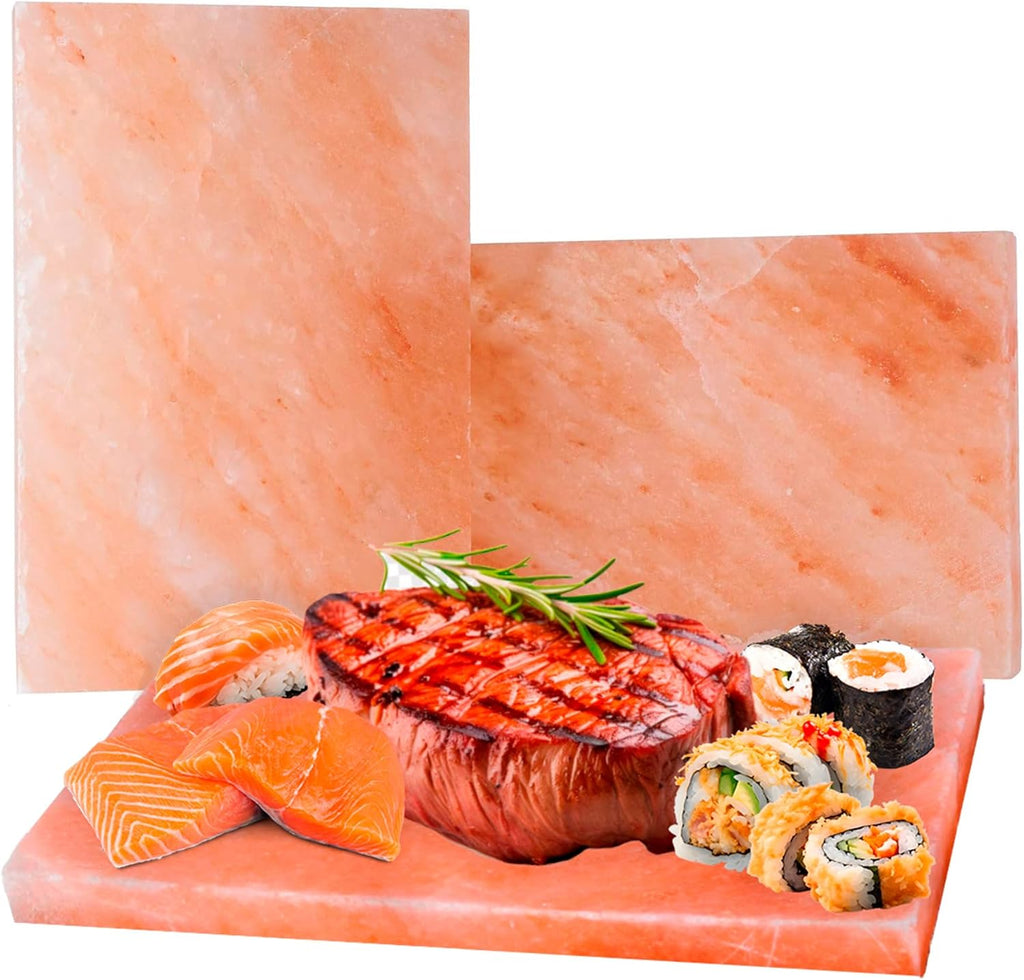 FOCUS NUTRITION Pink Himalayan Salt Block - Salt Stone For Grilling, Cooking, Serving | 100% Pure Salt Slab | Unique Gifts for Cooks | Food Grade