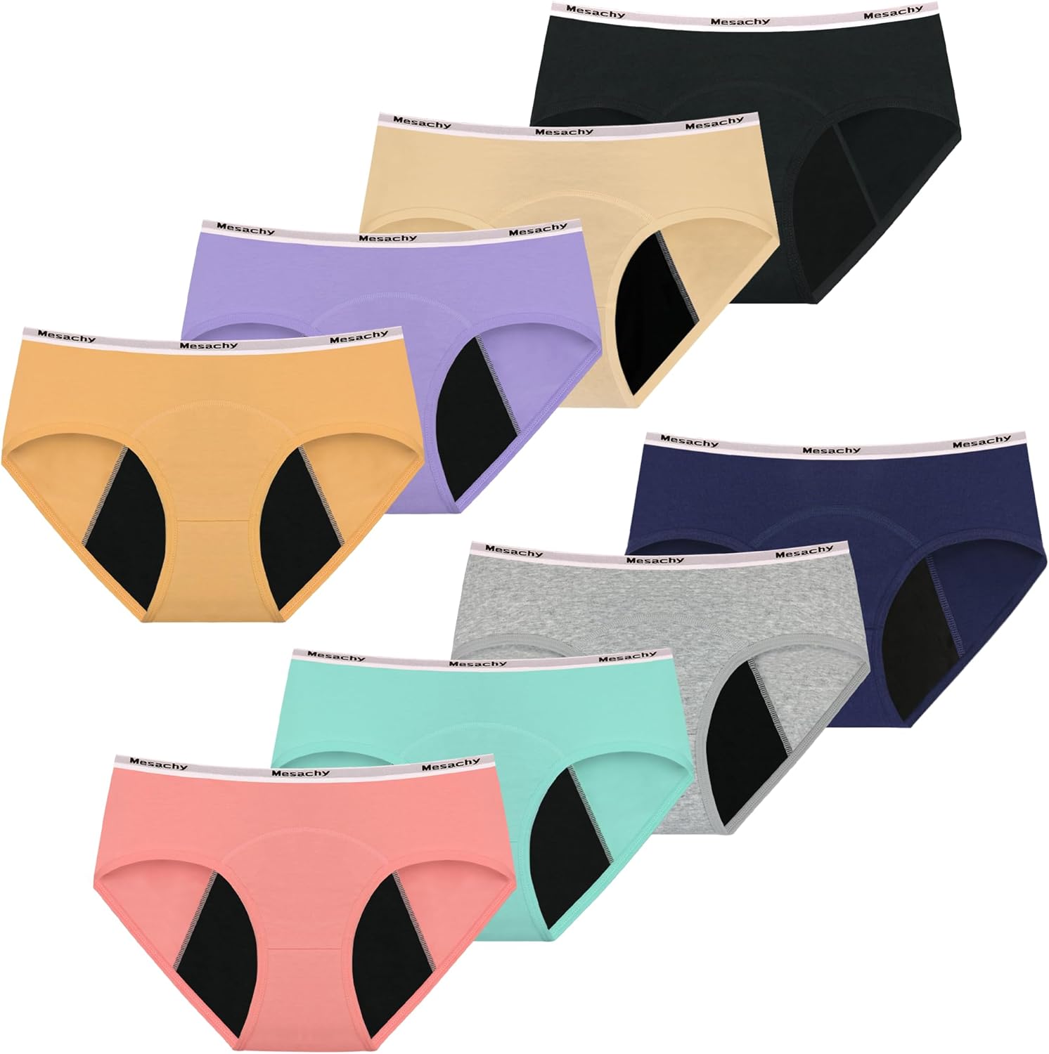 Teens Girls Period Underwear Kids Period Panties Menstrual Leakproof Protective Underwear for Teens Cotton Briefs