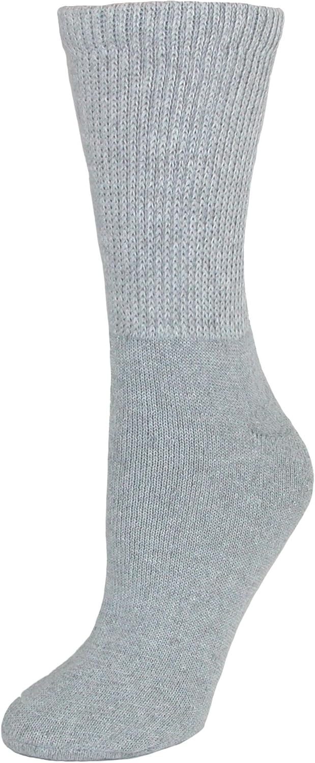 CTM Women's Diabetic Crew Socks (3 Pair Pack)