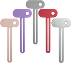 Sibba 5 PCS Toothpaste Squeezer Dispenser Metal Tube Squeezer Key, Stainless Steel Toothpaste Roller Tube Wringer Squeezers for Watercolor Oil Color Paint, Cream, Hair Dye, Cosmetic, Hand Cream Tubes