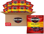 Jack Link's Beef Jerky, Teriyaki, Multipack Bags - Flavorful Meat Snacks for Lunches, Ready to Eat Protein Snacks, Individual Packs - 7g of Protein, Made with 100% Beef - 0.625 oz (Pack of 20)