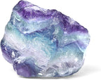 Gemstone Raw Crystals 1PC, 1.1"-2" Raw Fluorite Stone Natural Polished Stones Crystals and Healing Stones Tumbled Stones for Collection, Decoration, Crafts-Rainbow Fluorite 1PC
