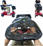 Mobility Scooter Control Panel Tiller Cover 19"x15"x8.6" Fit for Various 3/4 wheels Mobility Scooters, Heavy-Duty Clear PVC with Elastic Cuffs, Rain Guard for Outdoor Travel & Emergency Use