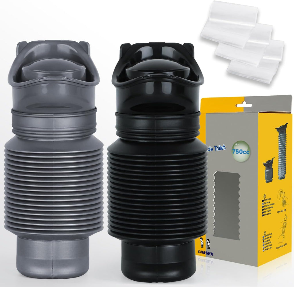 Pee Bottles For Men,Adjustable Emergency Urinal Urine Bottle With Disposable Replacement Bags,Car Pee Bottle For Men And Women,750ml,Leakproof, Emergency Urinal For Road Trips,Traffic Jams And Camping