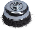 Century Drill & Tool 76055 5" Coarse Crimped Cup Brush, 5/8" X 11" Arbor, 8,000 RPM Max - Heavy-Duty Cleaning and Surface Prep on Concrete and Metal