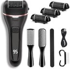 Electric Callus Remover for Feet with 3 Roller Heads 2 Speed Rechargeable Waterproof Foot File Perfect for Dead Hard Cracked Dry Skin