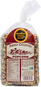 Amish Country Popcorn | 2 lb Bag | Rainbow Popcorn Kernels | Old Fashioned, Non-GMO and Gluten Free (Rainbow - 2 lb Bag)