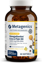 Metagenics OmegaGenics EPA-DHA 1000 mg - High Potency Omega-3 Fish Oil Supplement for Heart, Brain & Joint Health* - Sustainably Sourced - 60 Softgels