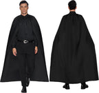 Spooktacular Creations Halloween Cape Costume, Black Cape for Adult, Black Cloak Knight for Halloween Dress Up Party Cosplay